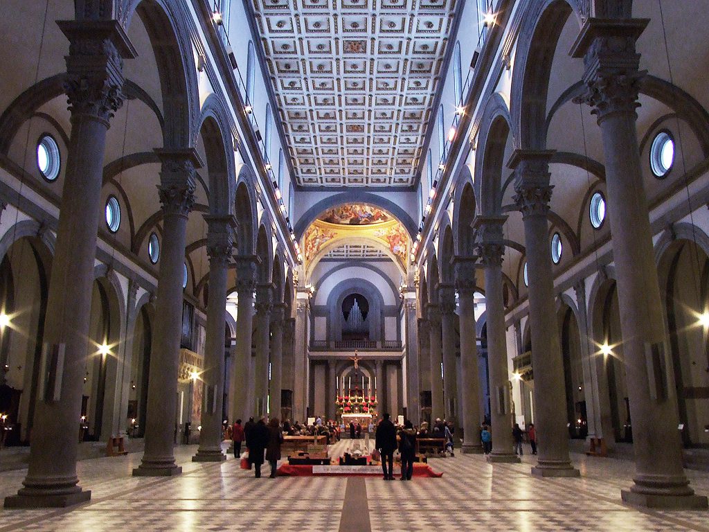 La Basílica de San Lorenzo, en Florencia